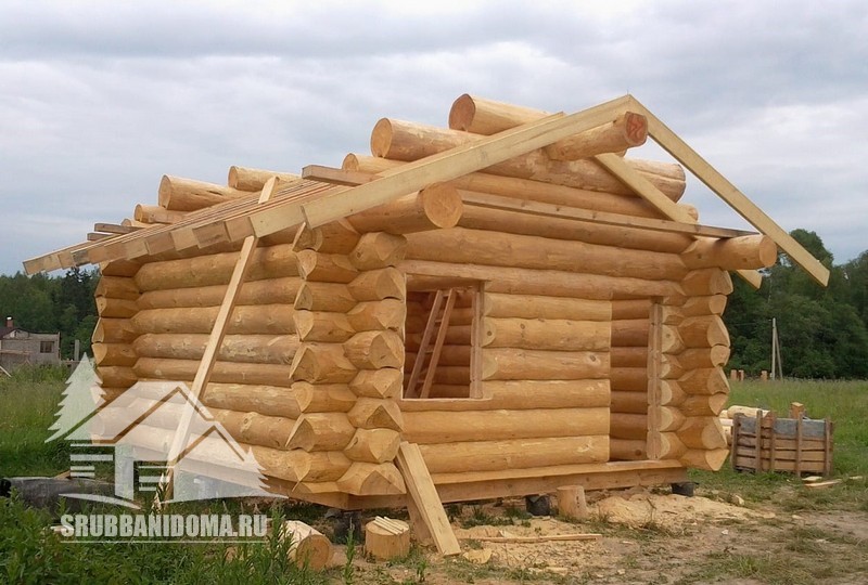 Сруб бани 3х6 2
