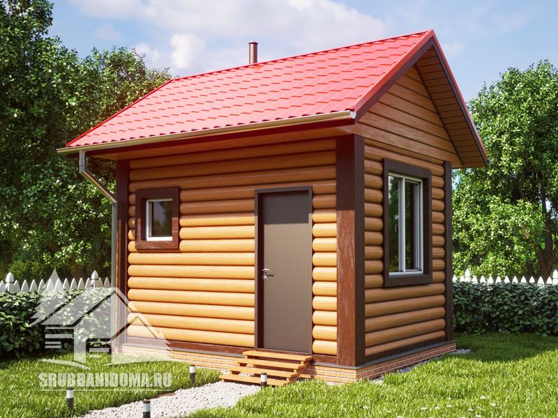 Сруб бани 3х4 7