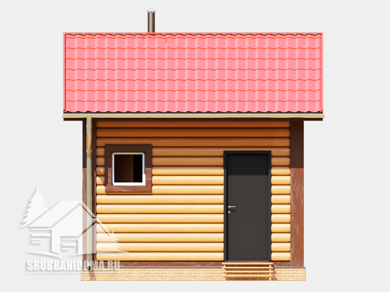 Сруб бани 3х4 8