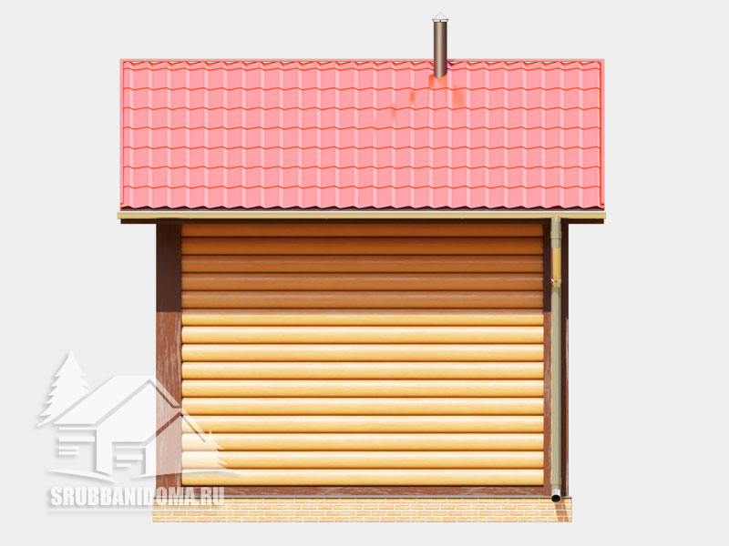 Сруб бани 3х4 9