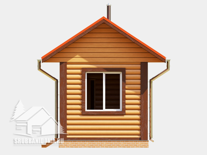 Сруб бани 3х4 11