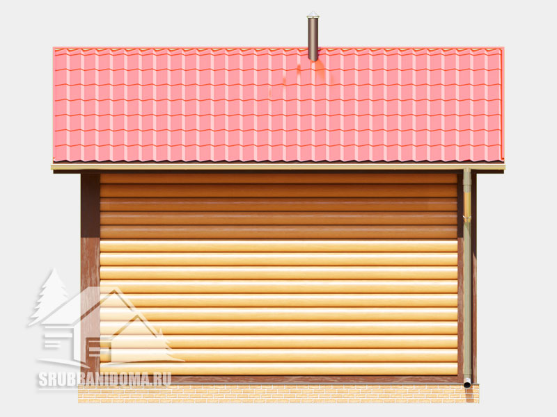 Сруб бани 3х5 8