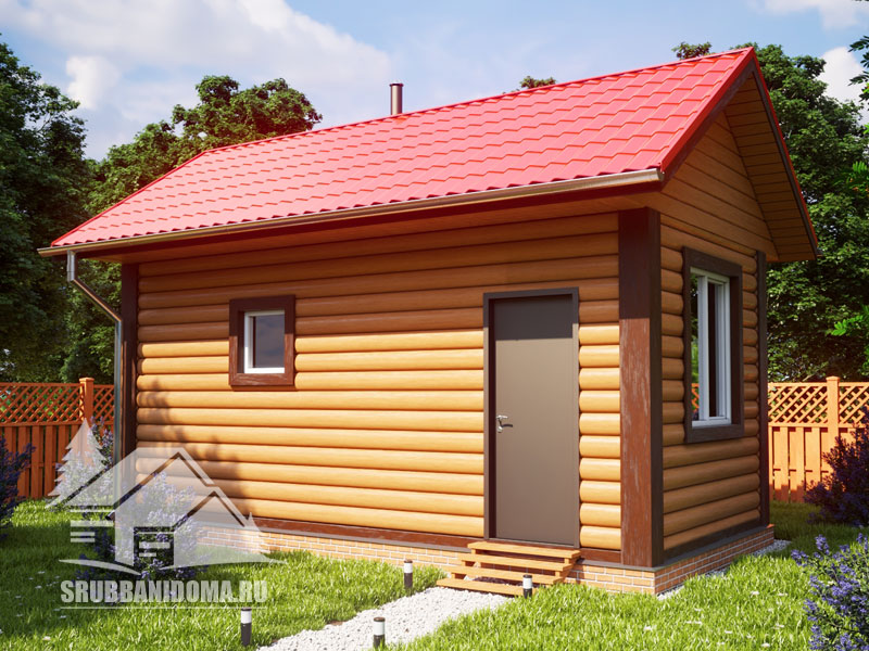 Сруб бани 3х6 9