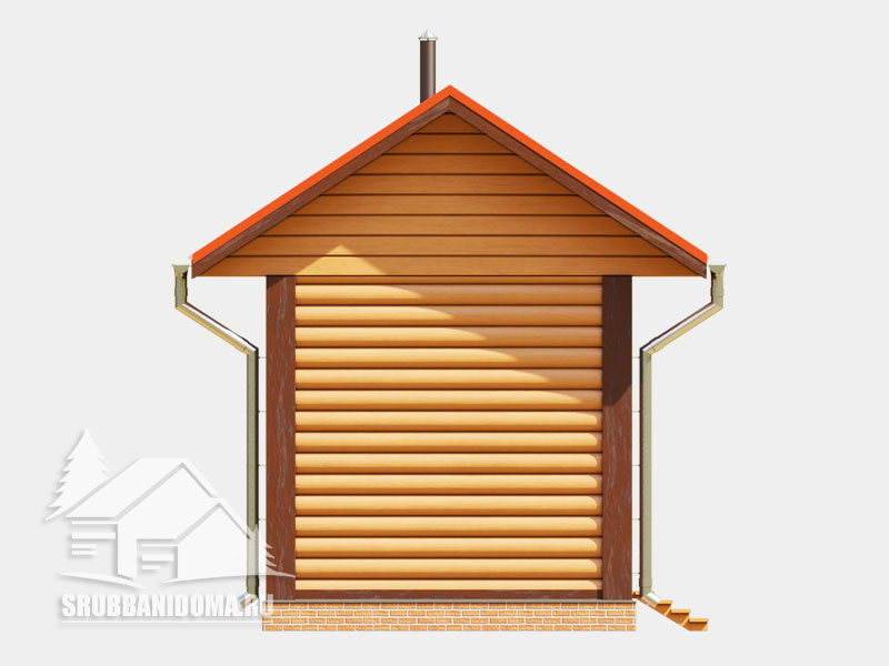 Сруб бани 3х6 13