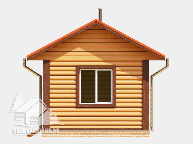 Сруб бани 4х4 10