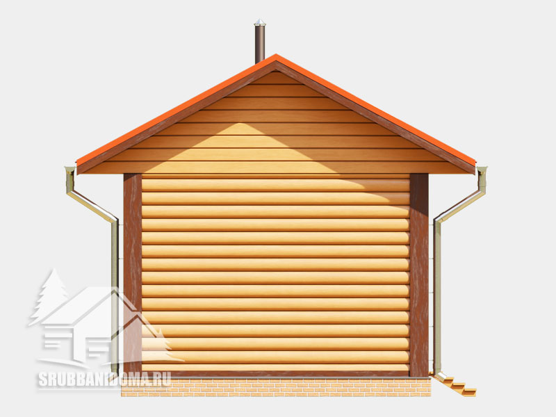 Сруб бани 4х4 11