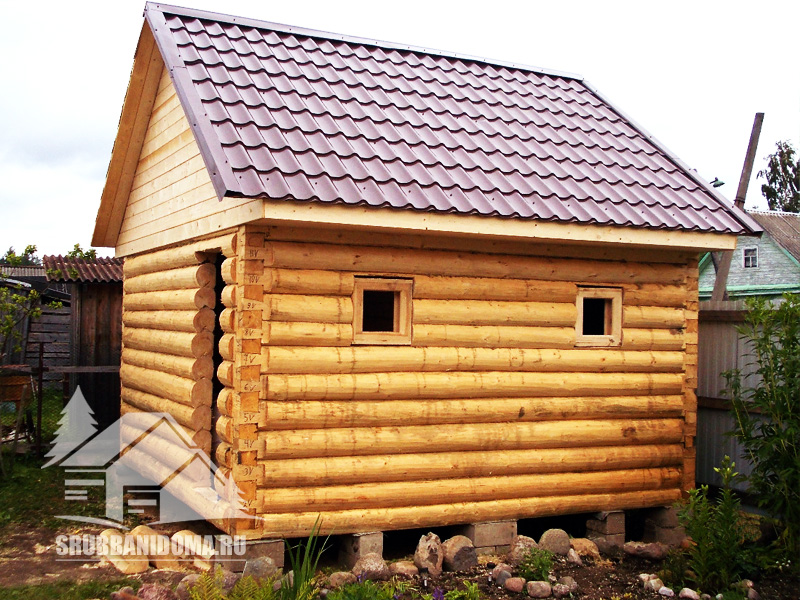 Сруб бани 4х4 1