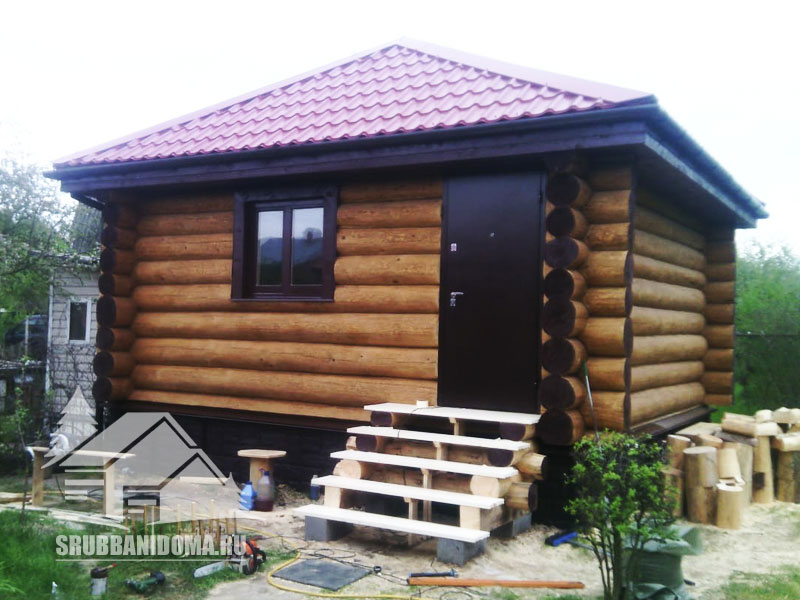 Сруб бани 3х5 1