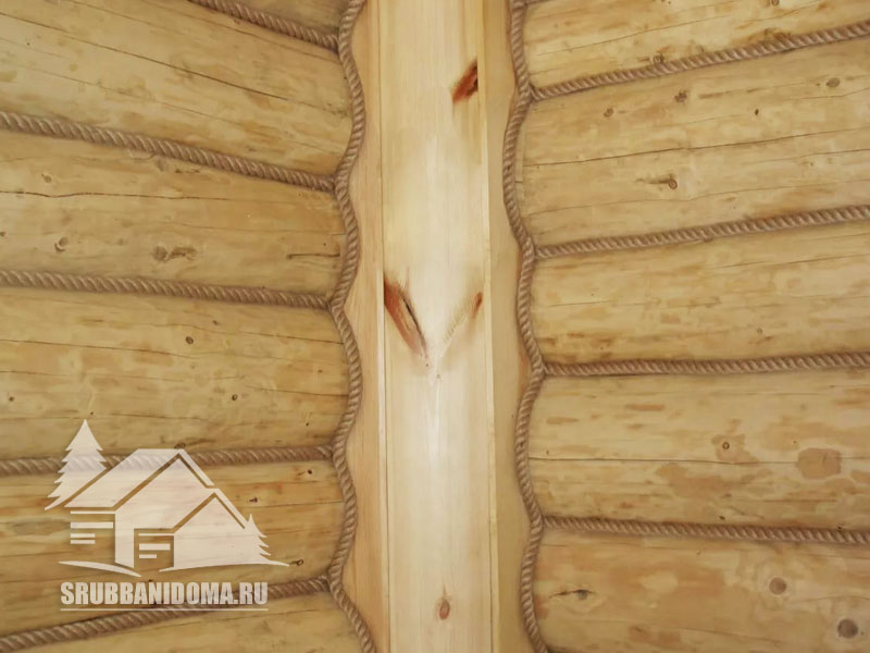 Сруб бани 3х4 с террасой 5