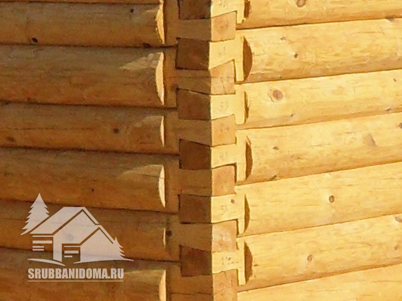 Сруб бани 4х4 6